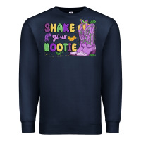 Navy shake your bootie mardi gras Premium Sweatshirt - MaliasSmallBusiness