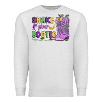 Oatmeal Heather shake your bootie mardi gras Premium Sweatshirt - MaliasSmallBusiness