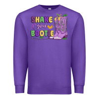 Purple shake your bootie mardi gras Premium Sweatshirt - MaliasSmallBusiness