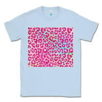 Dusty Blue pink leopard glitter Classic Tee - JahusDesignShop