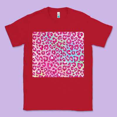 Pink Leopard Glitter Classic Tee Designed By Jahusdesignshop