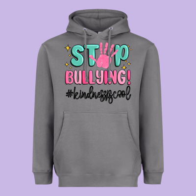 Stop Bullying Kindness Is Cool Heavyweight Hoodie Designed By Maliassmallbusiness