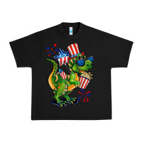 Black 4th of July T-Rex Urban Heavy Tee - CowGirlArtShop