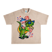 French Oak 4th of July T-Rex Urban Heavy Tee - CowGirlArtShop