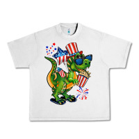 Lunar Rock 4th of July T-Rex Urban Heavy Tee - CowGirlArtShop