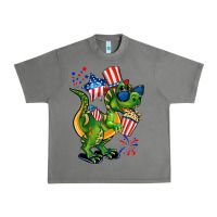 Tornado 4th of July T-Rex Urban Heavy Tee - CowGirlArtShop