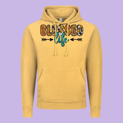 Blessed Life Vintage Hoodie Designed By Zillion Design Studio