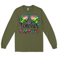 Army Green teacher off duty Long Sleeve Tee - Artiststas