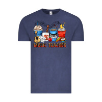 Vintage Denim music teacher coffee cups Vintage Tee - Zillion Design Studio