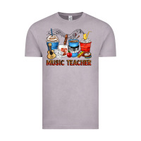 Vintage Zinc music teacher coffee cups Vintage Tee - Zillion Design Studio