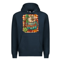 Navy Blessed Premium Hoodie - BundleAndBundleShop
