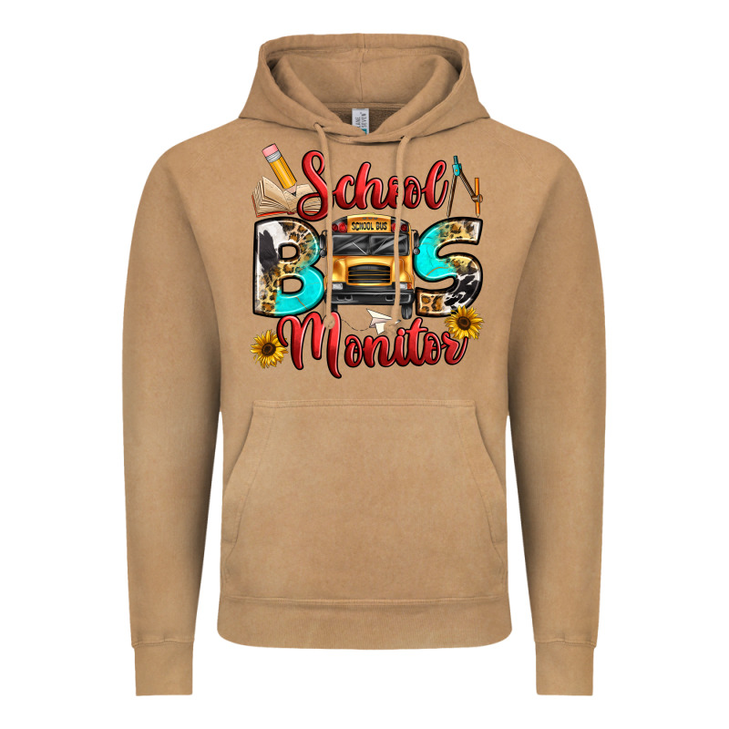 School Bus Monitor Vintage Hoodie by texasbilliewilder | Teevron