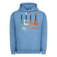 Pigment Pebble Blue Bass Guitar Vintage Funny Bass Player Bassist Urban Hoodie - Bettercallsaul