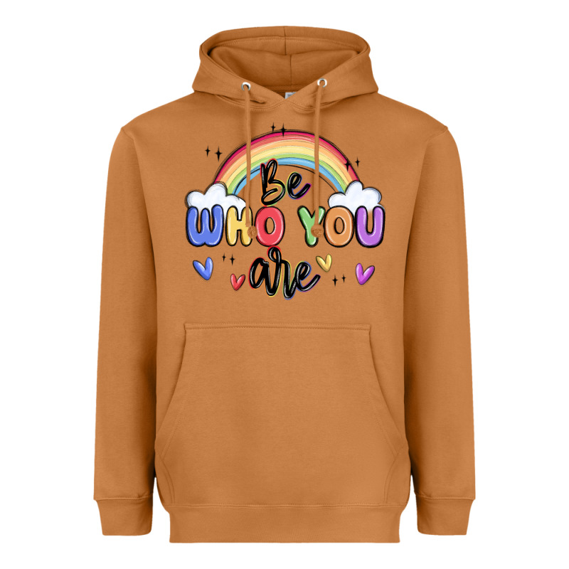 Be Who You Are Heavyweight Hoodie by MaliasSmallBusiness | Teevron