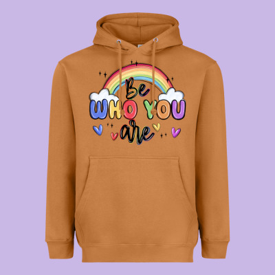 Be Who You Are Heavyweight Hoodie Designed By Maliassmallbusiness