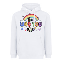 White be who you are Heavyweight Hoodie - MaliasSmallBusiness
