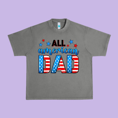 All American Dad Urban Heavy Tee Designed By Neo Western