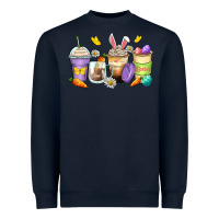 Navy easter day coffee cups Heavyweight Sweatshirt - Zillion Design Studio