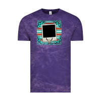 Cloud Purple gemstone turquoise serape custom photo frame coaster Vintage Tee - BarkalooDesign