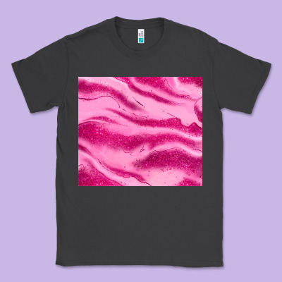 Pink Glitter Classic Tee Designed By Jahusdesignshop