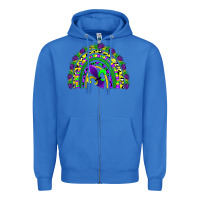 True Royal mardi gras rainbow Zipper Hoodie - AdoDesignShop