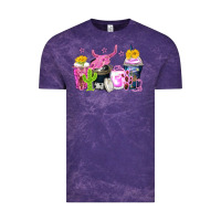 Cloud Purple neon western coffee cups Vintage Tee - Zillion Design Studio