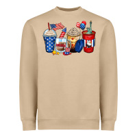 Mushroom 4th of july coffee cups Heavyweight Sweatshirt - Zillion Design Studio