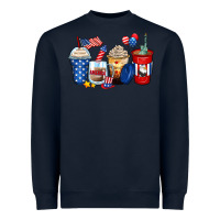 4th Of July Coffee Cups Heavyweight Sweatshirt | Teevron