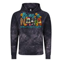 Cloud Black being a nana makes my life complete Vintage Hoodie - Zillion Design Studio