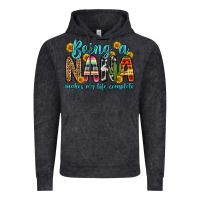 Vintage Black being a nana makes my life complete Vintage Hoodie - Zillion Design Studio