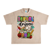 French Oak School driver bus Urban Heavy Tee - CowhideDigitalArt