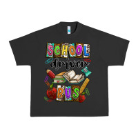 Pigment Black School driver bus Urban Heavy Tee - CowhideDigitalArt