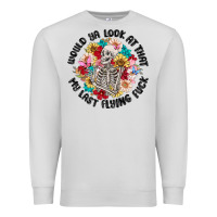 Dove Grey would ya look at that my last flying fuck Premium Sweatshirt - MaliasSmallBusiness