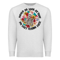 Oatmeal Heather would ya look at that my last flying fuck Premium Sweatshirt - MaliasSmallBusiness