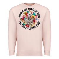 Pale Pink would ya look at that my last flying fuck Premium Sweatshirt - MaliasSmallBusiness