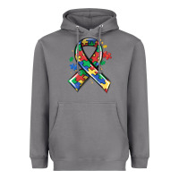 Storm autism puzzle ribbon Heavyweight Hoodie - MaliasSmallBusiness