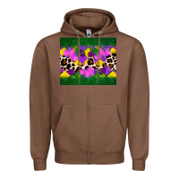Chestnut mardi gras Leopard and heart Zipper Hoodie - AdoDesignShop
