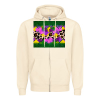 Sandshell mardi gras Leopard and heart Zipper Hoodie - AdoDesignShop