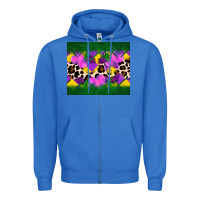 True Royal mardi gras Leopard and heart Zipper Hoodie - AdoDesignShop