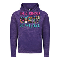 Cloud Purple i'm a simple woman Vintage Hoodie - JahusDesignShop