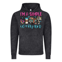 Vintage Black i'm a simple woman Vintage Hoodie - JahusDesignShop