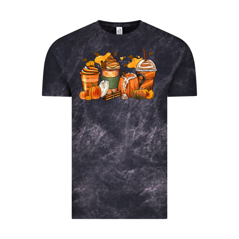 Pumpkin Spice Latte Coffee Cups Vintage Tee by Zillion Design Studio | Teevron