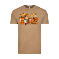 Vintage Coffee pumpkin spice latte coffee cups Vintage Tee - Zillion Design Studio