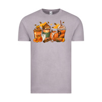 Vintage Zinc pumpkin spice latte coffee cups Vintage Tee - Zillion Design Studio