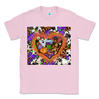 Bubblegum Pink halloween heart Classic Tee - AdoDesignShop