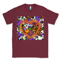 Burgundy halloween heart Classic Tee - AdoDesignShop