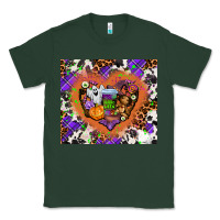 Sports Green halloween heart Classic Tee - AdoDesignShop