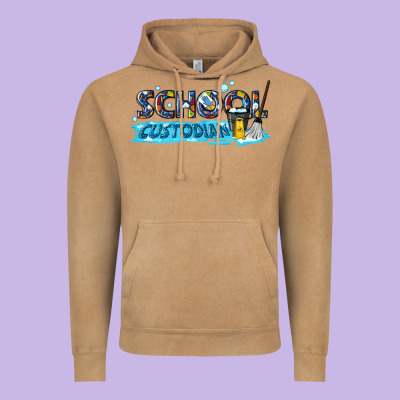 School Custodian Vintage Hoodie Designed By Texasbilliewilder