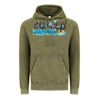 Vintage Olive school custodian Vintage Hoodie - texasbilliewilder