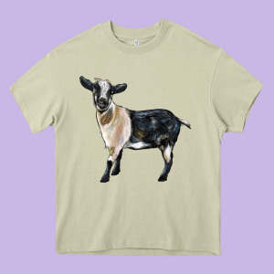 Tennessee Fainting Goat Heavy Core Tee Designed By Lillyallendesigns